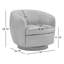 Fauteuil demi-tonneau pivotant en cuir Marcy Vegan-110408656