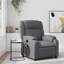 Fauteuil inclinable de massage vidaXL, réglable, en cuir-97814356