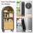 5 - Tier Arched Bookcase With Open Shelves And Cabinet
