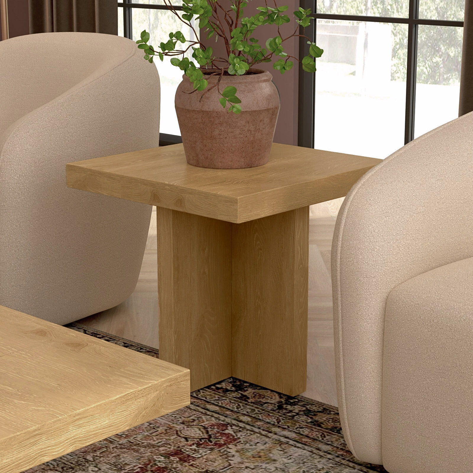 Crosby 22" End Table, Natural