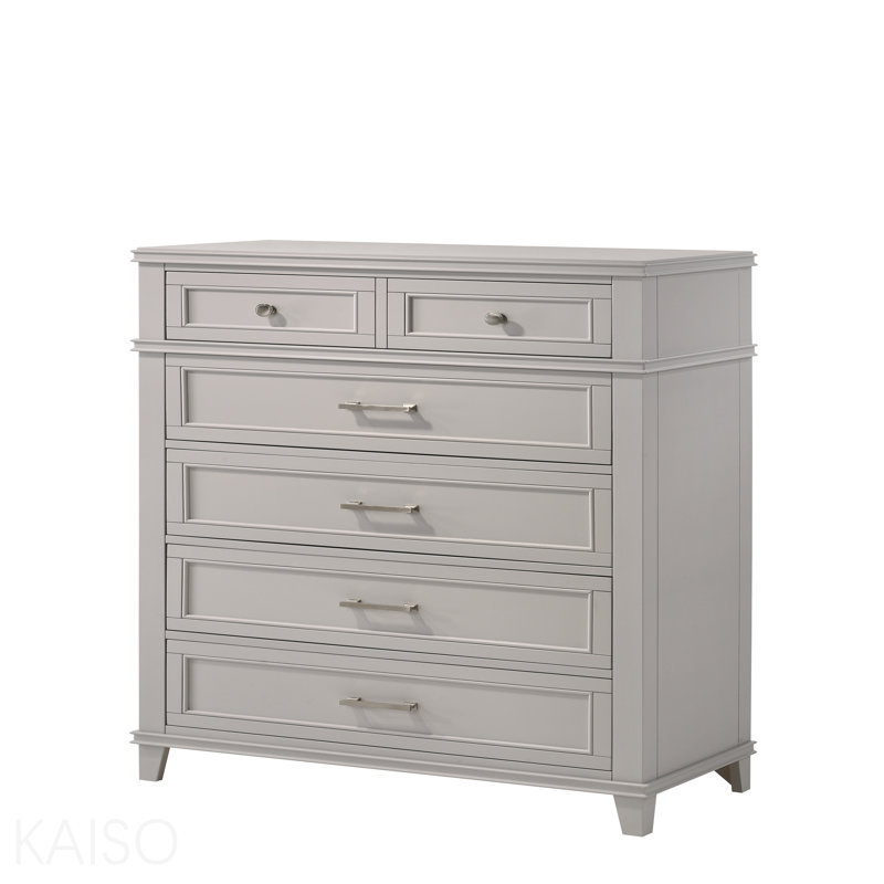 Commode 5 tiroirs Grey, Gris