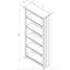 Crowther 5 Shelf Tall Wide Bookcase
