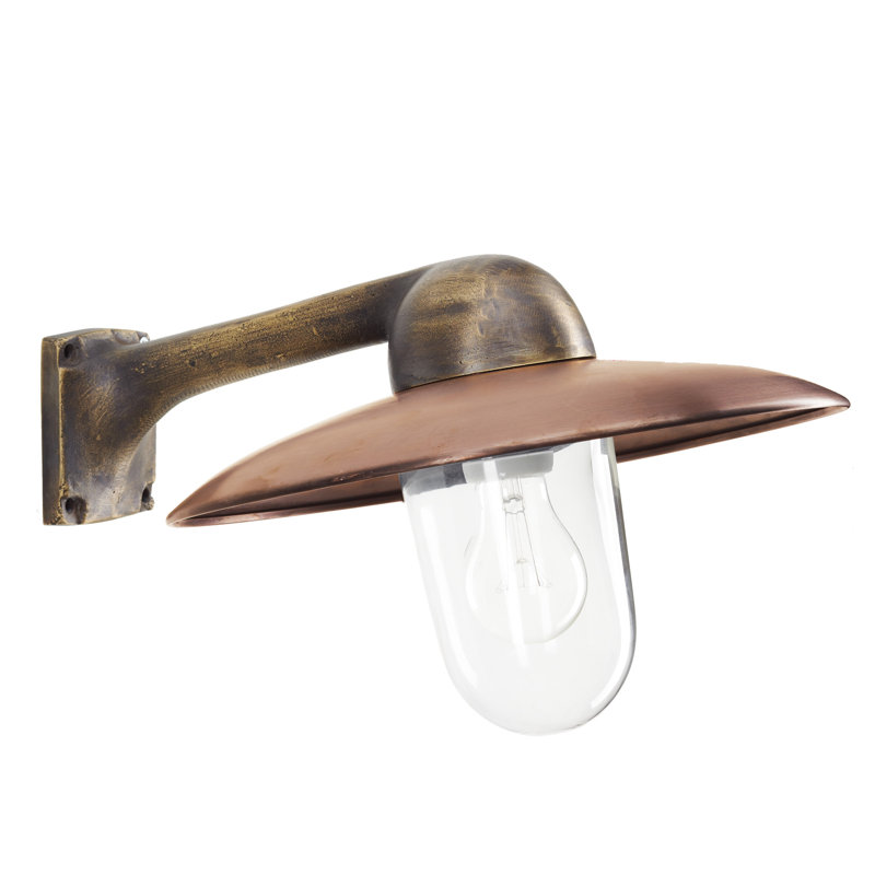 Stabler 24cm H Outdoor Barn Light, Brass/Copper