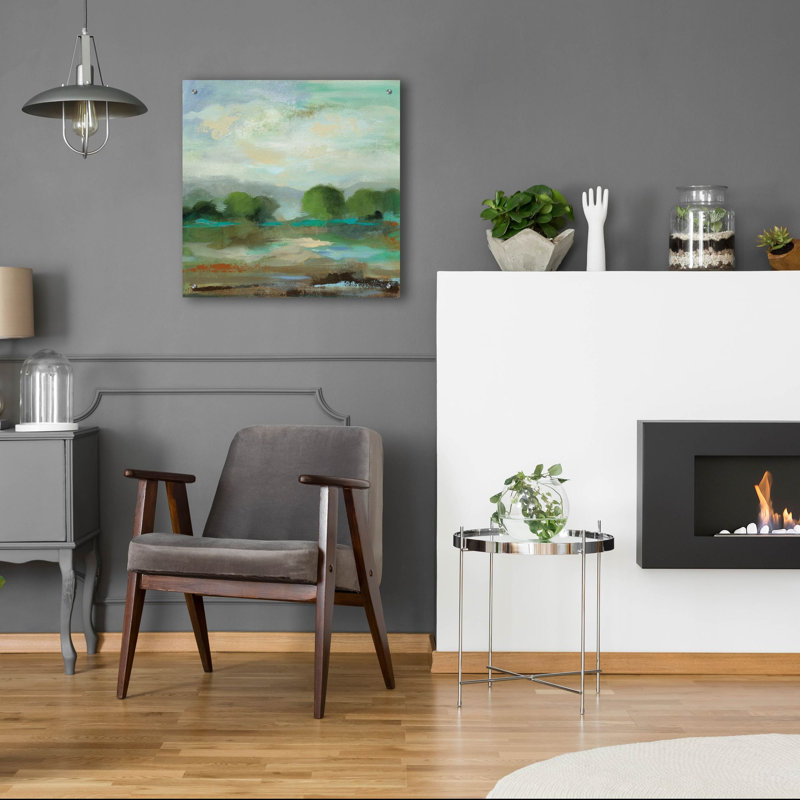 «Une surprise Clouds I» par Silvia Vassileva, art mural en verre acrylique, H 24 po x l 24 po x P 0,2 po