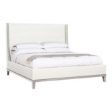 Michael Weiss Solid Wood Wingback Bed