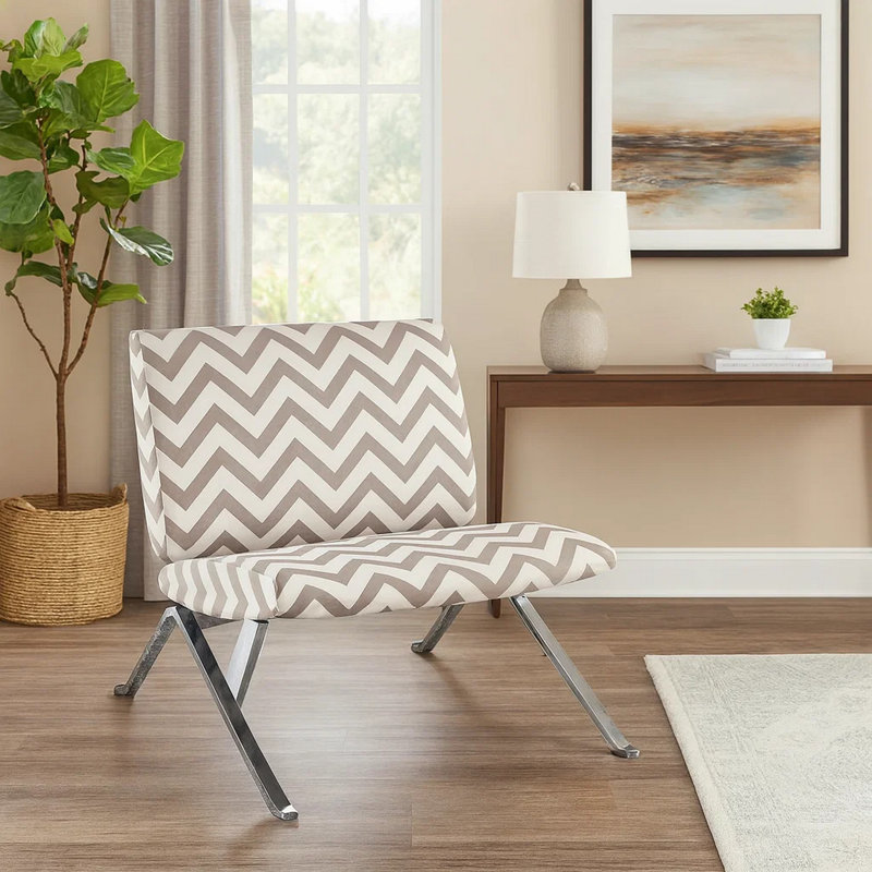 Chaise d'appoint en tissu confortable et élégante pour le décor du salon et de la chambre à coucher