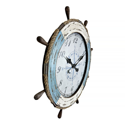 Manervia Solid Wood Wall Clock
