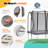7' x 10' Rectangle Backyard Trampoline with Safety Enclosure-113395268