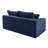 Ground Hugging Compressed Loveseat, Armless No Legs Sofa