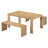 3-piece Dining Set Contains 2 Benches-1990872290