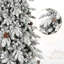 Arbre de Noël 7,5 pi en PE / PVC avec 40 pommes de pin naturelles - 1424 pointes-1435789329