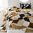 Comforter Set Geometric Bedding Set 3 Pieces Strips Grid Comforter Set-119687713-115712539
