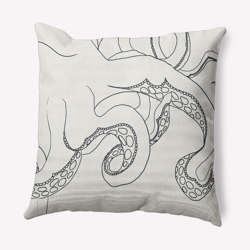 Animal Print Reversible Throw Pillow, White, 20" x 20"