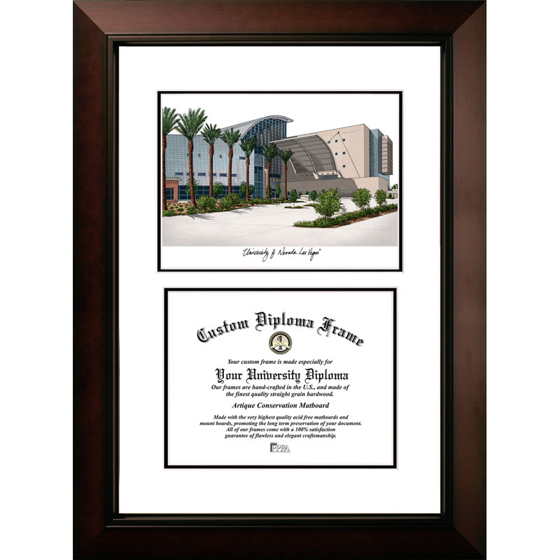 Cadre photo de diplôme de l’université du nevada, las vegas à las vegas NCAA