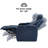Mixell Leather Home Theater Seating with Cup Holder-517375218