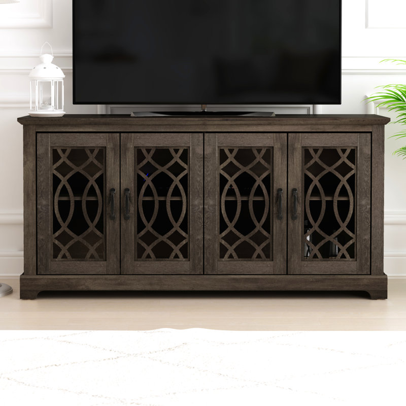 Eleana TV Stand for TVs up to 65", Dark Dusty Oak