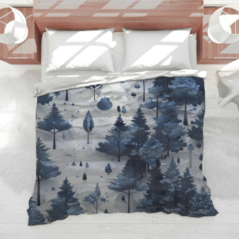 Édredon Blue Forest Landscape, Simple extra long