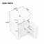 Meuble-lavabo simple avec plateau 20 po Weybossett