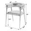 Dallas 19.5" Seat Height Leather and Iron Dining Chair