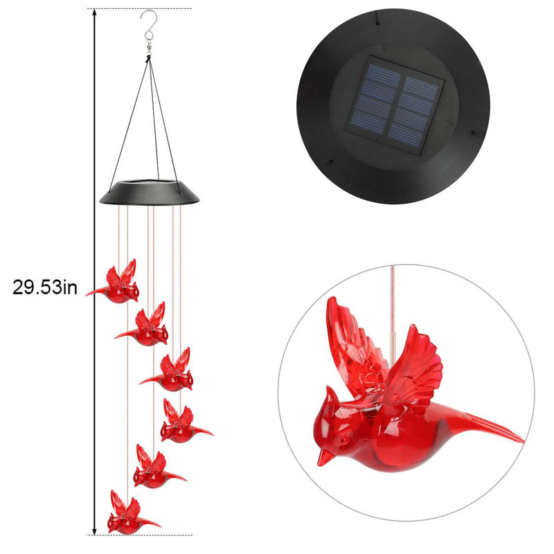 Wattsville Weather Resistant Plastic Animals Wind Chime