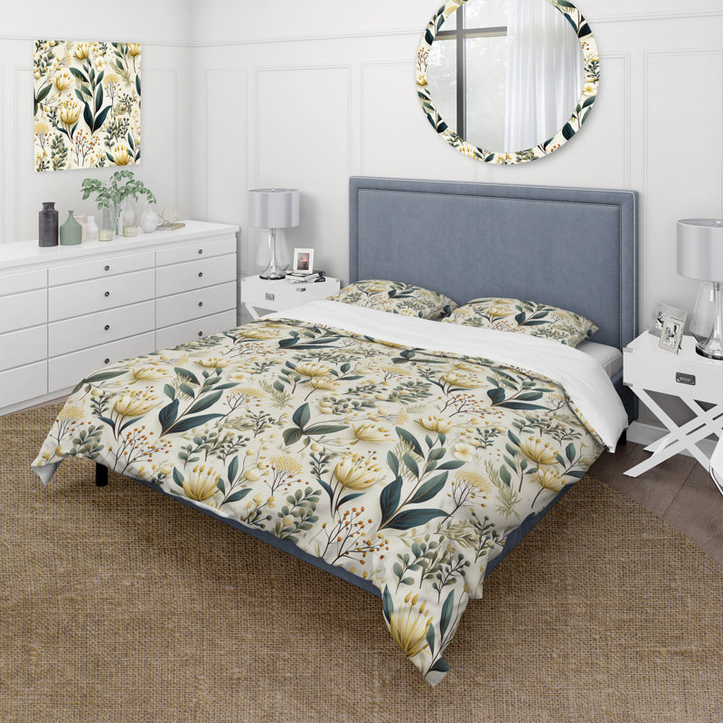 Literie Botanical Harmony, Housse de couette simple + 1 taie décorative stan