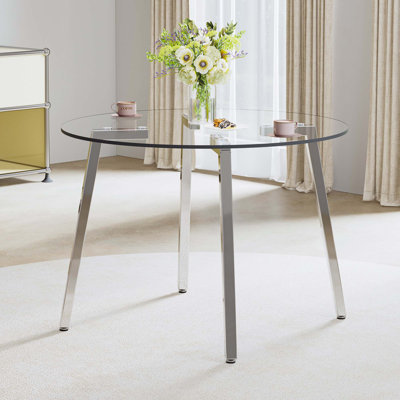 Table de salle à manger en verre (table seulement)