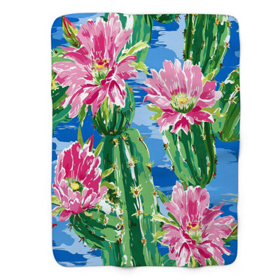 Desert Plants - Couverture sherpa de qualité supérieure 1 pièce