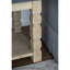 Square Side Table In Concrete And Wood Style, 23.8X23.8X24", Modern Home Accessory Rustic Contemporary Table, & Wooden, Stylish Addition