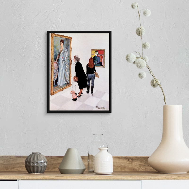 Picasso Vs. Art mural Sargent, H 16 po x l 13 po x P 1,75 po, Cadre flottant noir