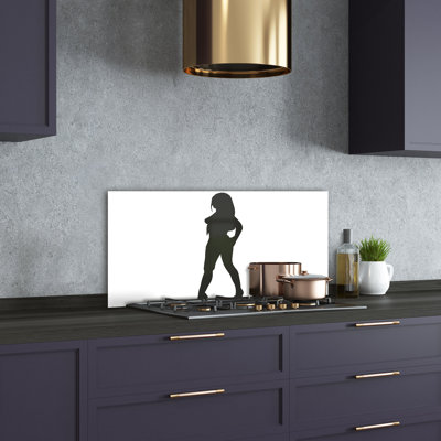 Amiram 50cm W x 100cm L Glass Peel and Stick Panel