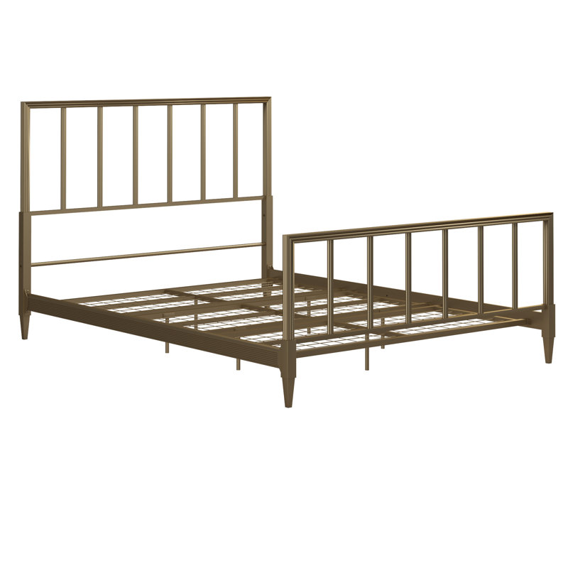 Bedframe Metal Gold, Double (4'6)