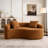 Boneless Curved Chenille Sectional Sofa-726278481