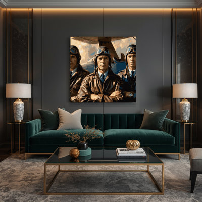 Art mural sur toile brune