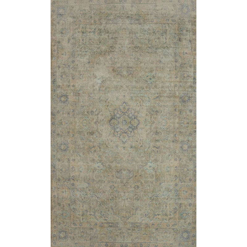 Handmade Transitional Oushak Area Rug 5x8