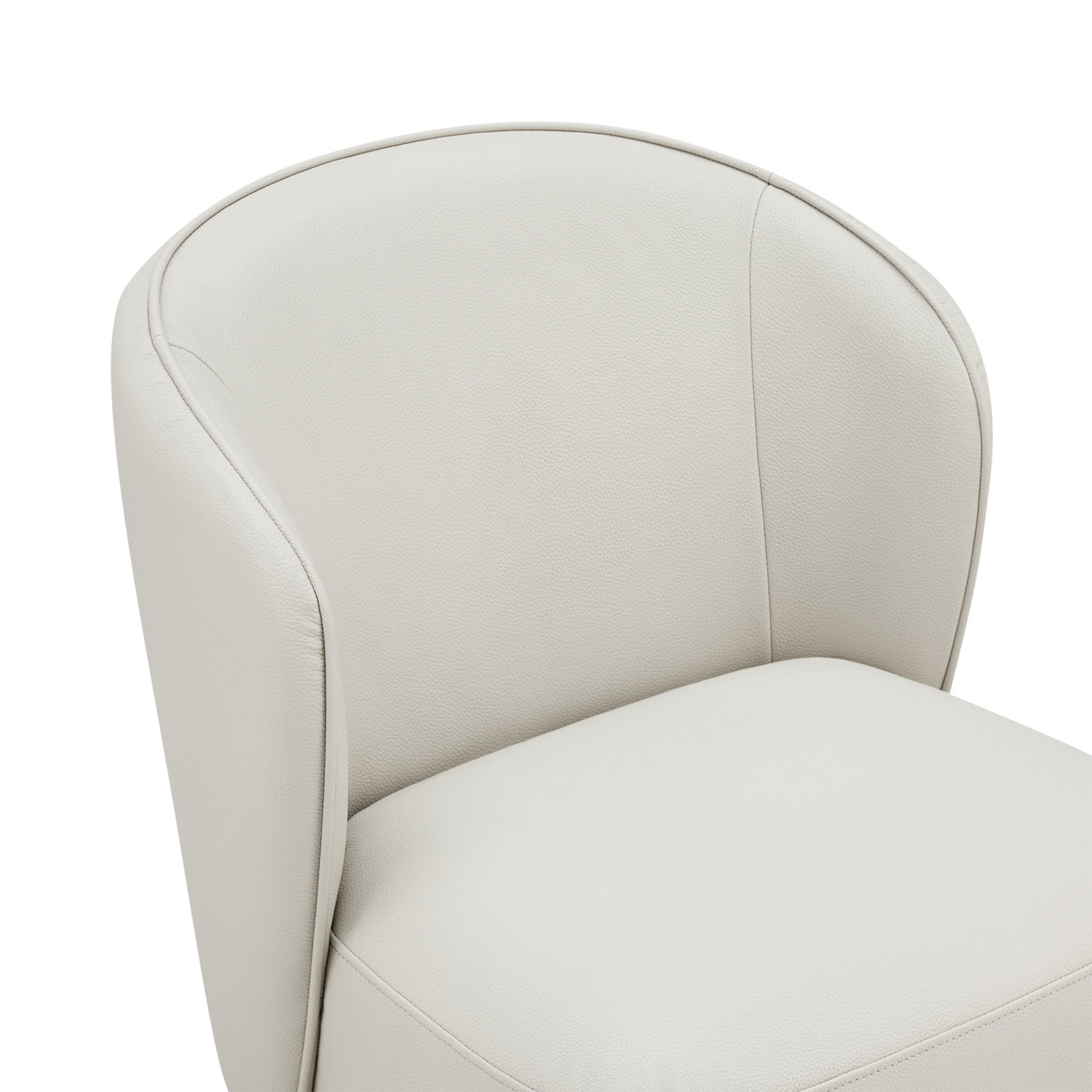 Niha Upholstered Dining Chair with Casters, Cream