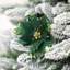 Poinsettia avec pétales de plumes, choix de Noël artificiel - 13,75 po-106854064