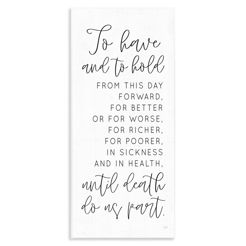 Plaque murale «To Have and To Hold», design par Lux + Me Designs