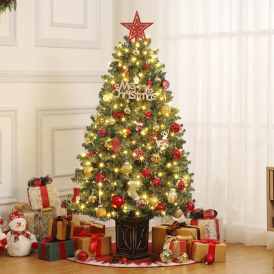 54' H Lighted Artificial Christmas Tree