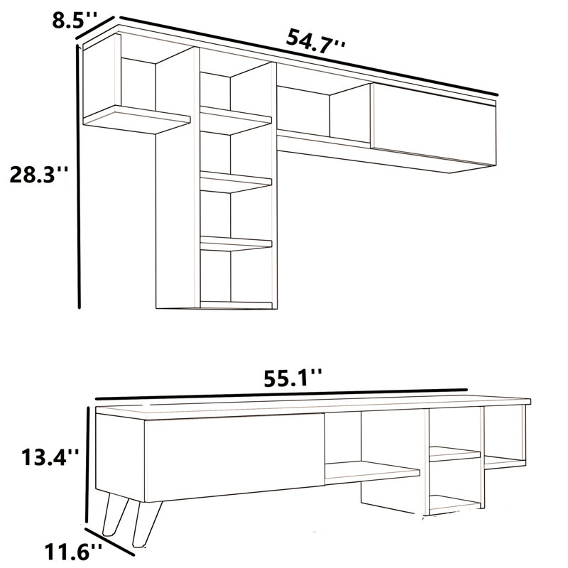 Unfinished Entertainment Center for TVs up to 50"