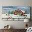 Winter Homestead - Toile tendue avec châssis - Prêt à accrocher-1968763535