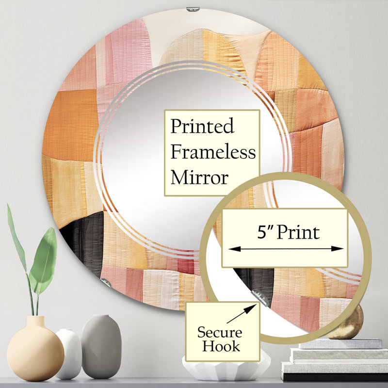 Miroir mural sans cadre Bayerl, 24 po x 24 po