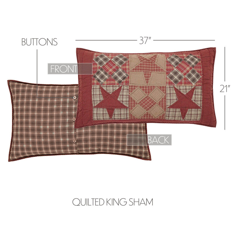 Dawson Star Cotton Patchwork Sham Set, Luxury