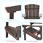 Chaise Adirondack en plastique Lall-183862281