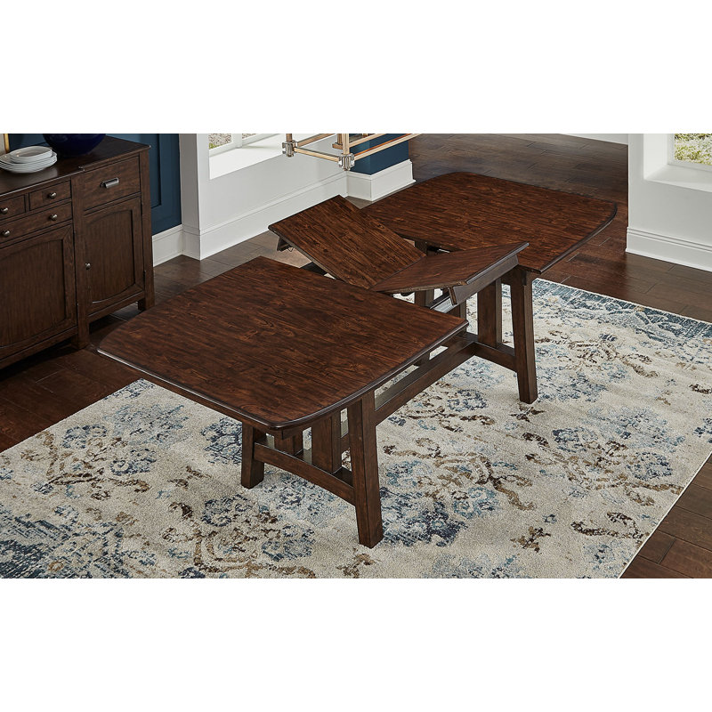 Henderson Dark Brown Solid Wood Extendable Dining Table