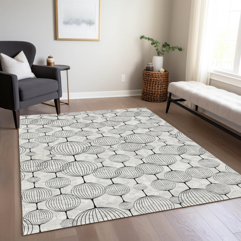 Mahaney Geometric Indoor Rug, Rectangle 5' x 7'6"