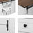  55" Farmhouse Buffet with Outlet and Sliding Barn Doors - White Coffee Bar Cabinet-1234678383