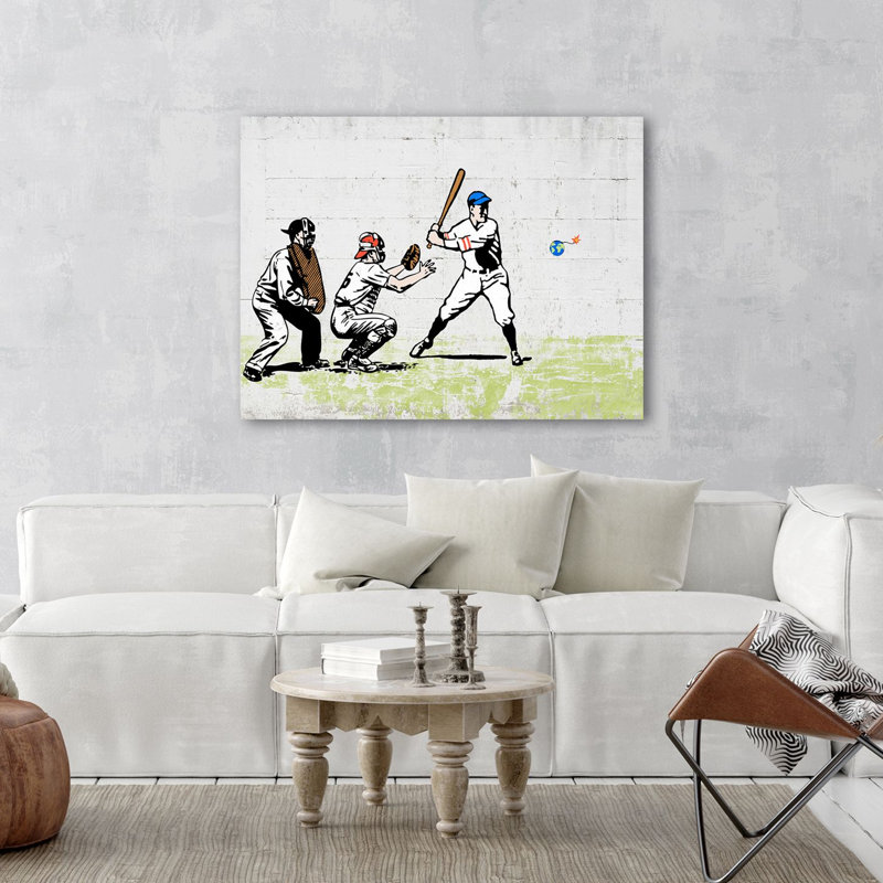 Worth a Home Run? 1 Piece Wrapped Canvas Wall Art, 90cm H x 120cm W x 4cm D
