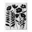 Fleurs noires et blanches II - fleurs très grandes horloges murales-715461991