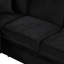 Lit noir de 83,55 po avec rangement, canapé-lit 2 en 1 pour le salon. Structure en contreplaqué, rembourrage en mousse souple, rangement confortable pour canapé-lit, base convertible, confort et style rembourrés