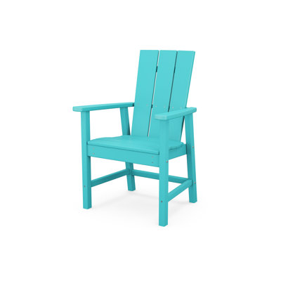 Modern Slatted Outdoor Dining Armchair